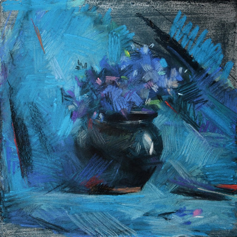 "Drawing. Flowers" by Natalia Fostica, 300x300mm