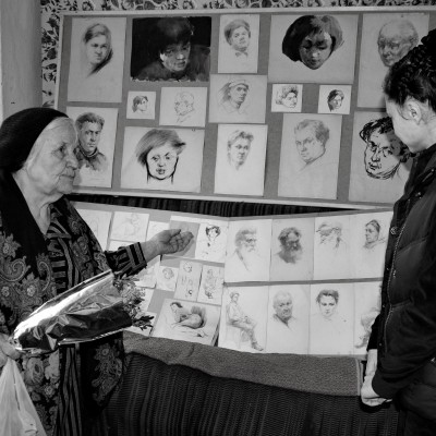 Oxana Țip at În atelierul lui Anatol Ivanovich Colceac. 7 martie 2020