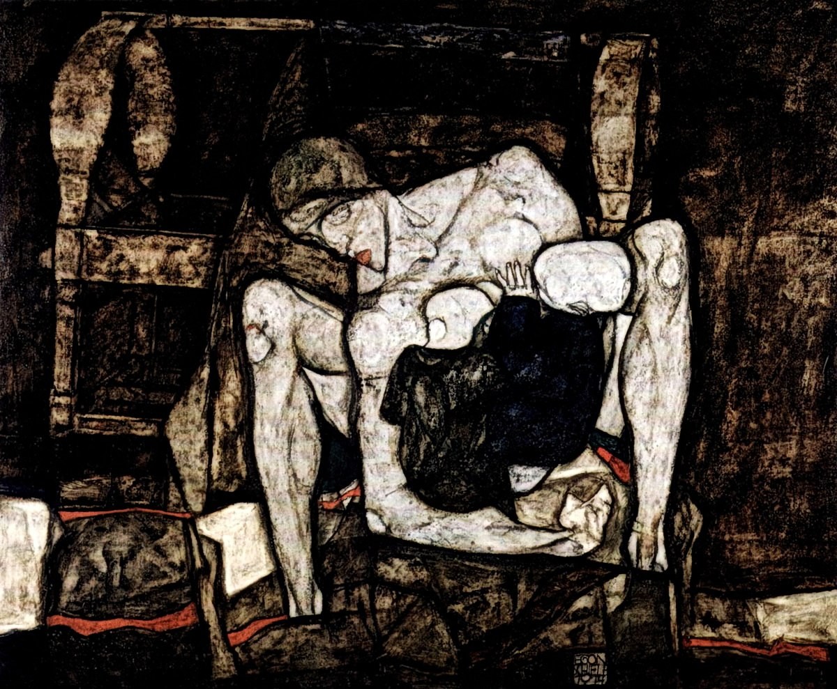 "Painting. Abstract" by Egon Schiele