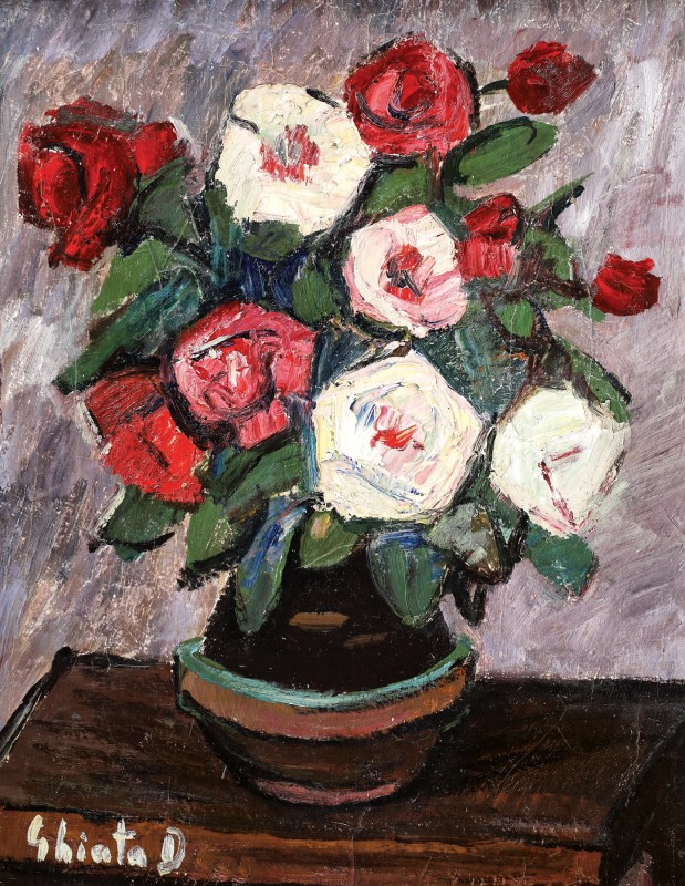 "Pictură. Flori" by Dumitru Ghiață
