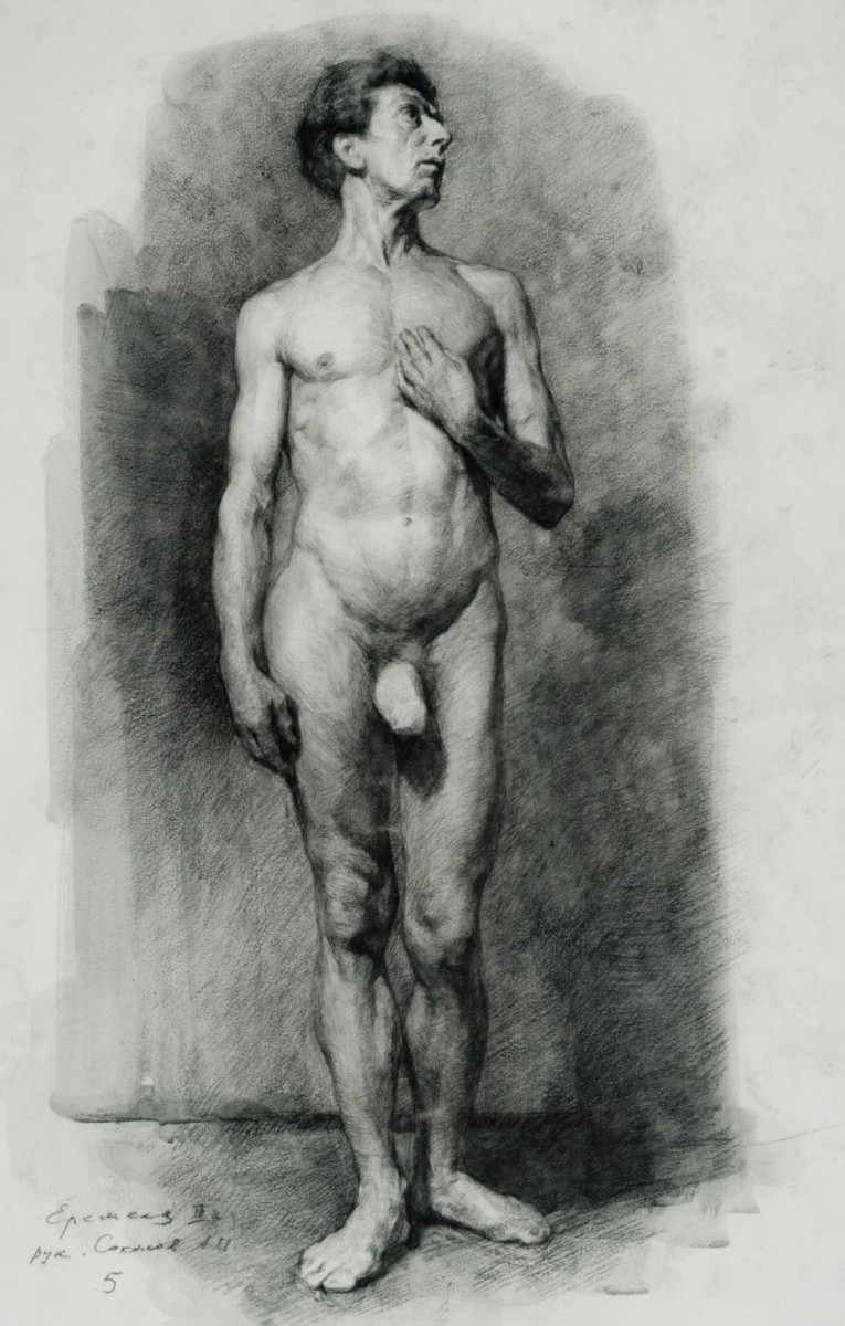 "Drawing. Nude" by Oleg Arkadevich Yeremeev
