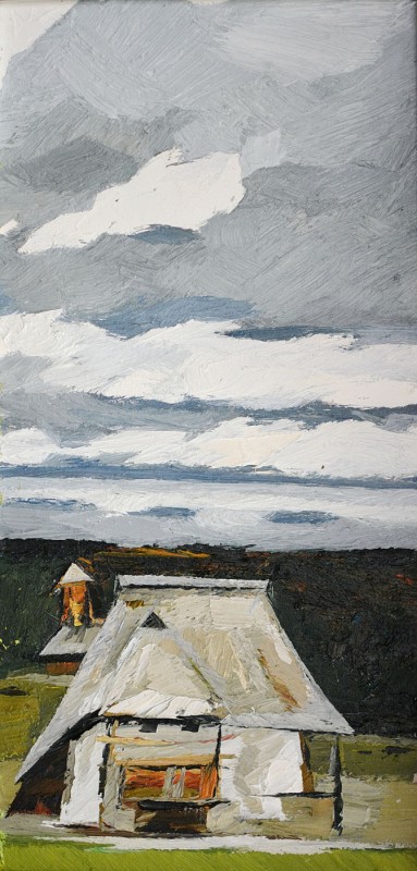 "Motiv. Rîmnicul Vîlcea" by Родиcа Дубасари, 2013, 600x300mm, масло / холст