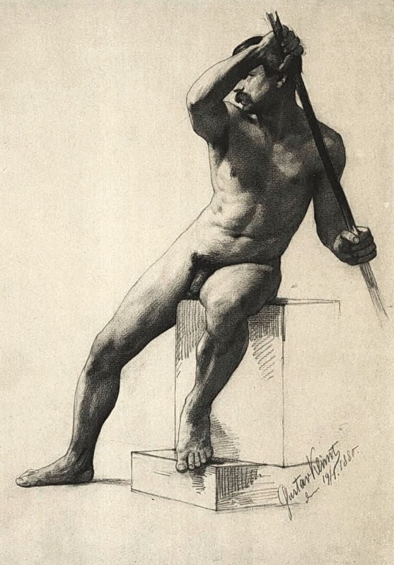 "Drawing. Nude" by Gustav Klimt