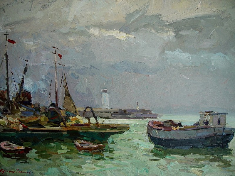 "Pictură. Peisaj maritim" by Fyodor Z. Zakharov