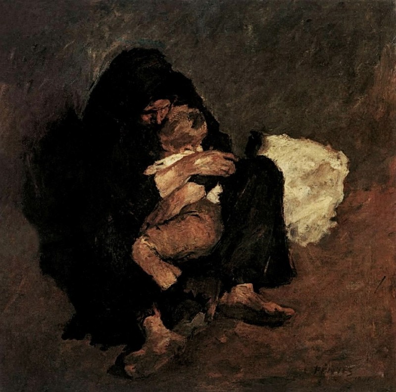 "Painting. People" by Adolf Fényes