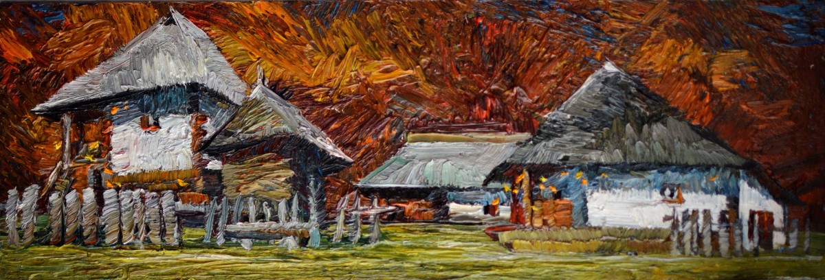 "Painting. Landscape. Pleinair. Long term" by Natalia Fostica, 200x600mm, oil on canvas