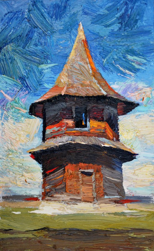 "Painting. Pleinair" by Anatol Ghimpu, oil on canvas