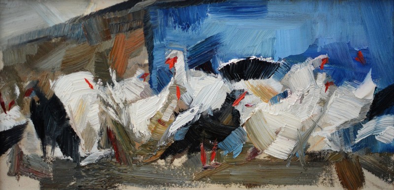 "Живопись. Пленэр. Продолжительный" by Алиса Бивол, 340x240mm, масло / холст
