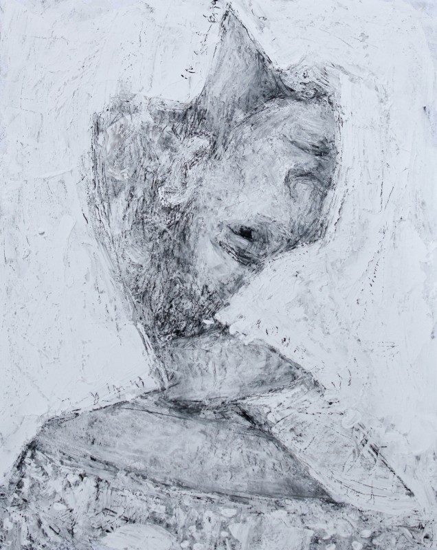 "Desen. Portret" by Vasile Corețchii, 500x400mm, Russian sauce pe hârtie