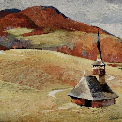 "Maramureș" by Anatol Ghimpu, 420x600mm, ulei pe pânză