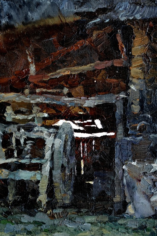 "Painting. Pleinair. Pleinair romania" by Maxim Romaniuc, oil on canvas