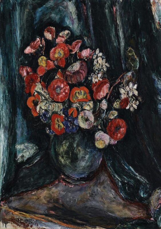 "Painting. Flowers" by Abram Anshelovich Manevich