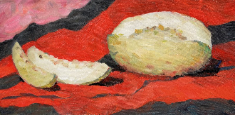 "Studiu" by Silviu Arap, 2020, 200x400mm, ulei pe pânză