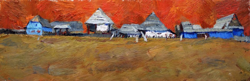 "Живопись. Пейзаж. Пленэр. Пленэр в Румынии" by Cоллеен Барри, масло / холст