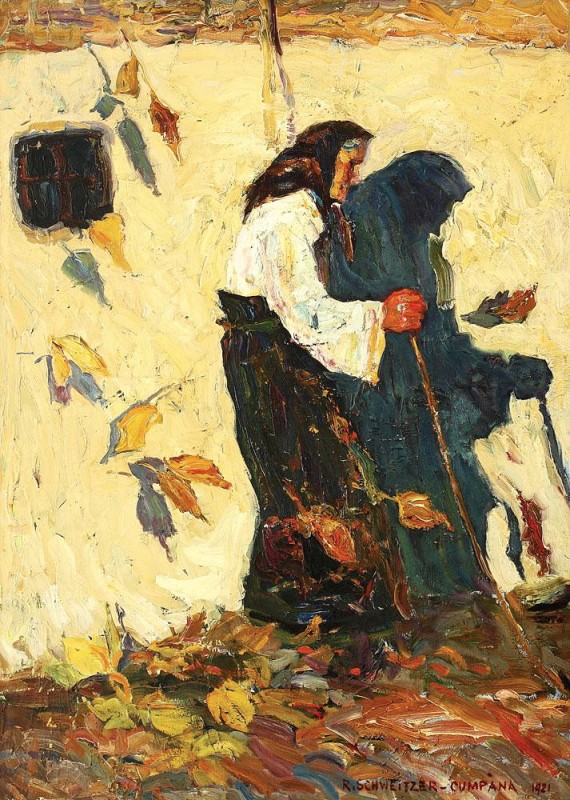 "Pictură. Figură / semifigură" by Rudolf Schweitzer-Cumpăna