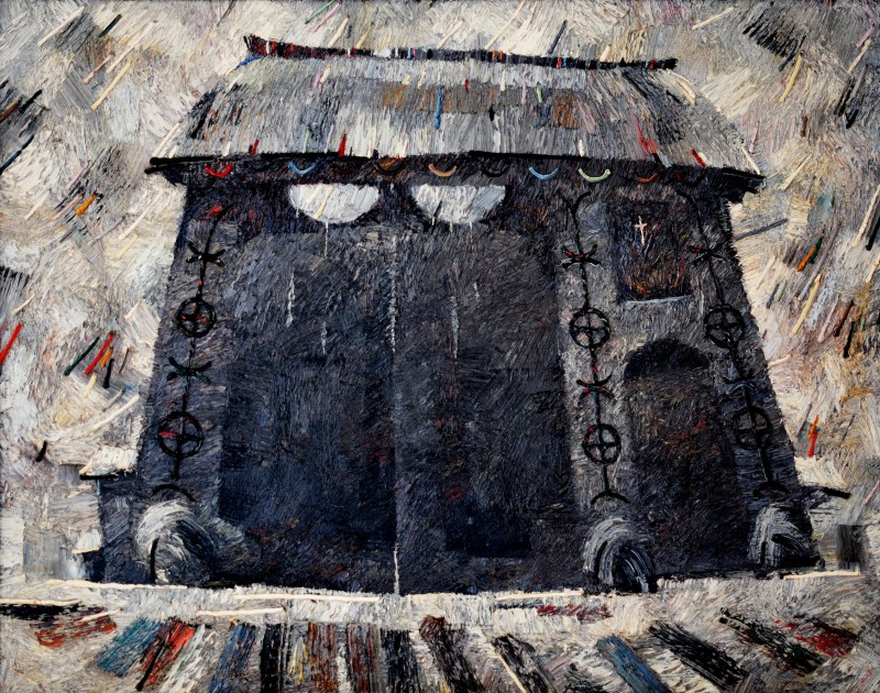 "Врата" by Анатол Гимпу, 2001, 950x1200mm, масло / холст