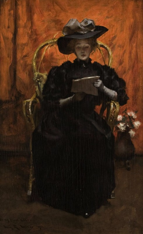 "Painting. Figure" by Irving Ramsey Wiles