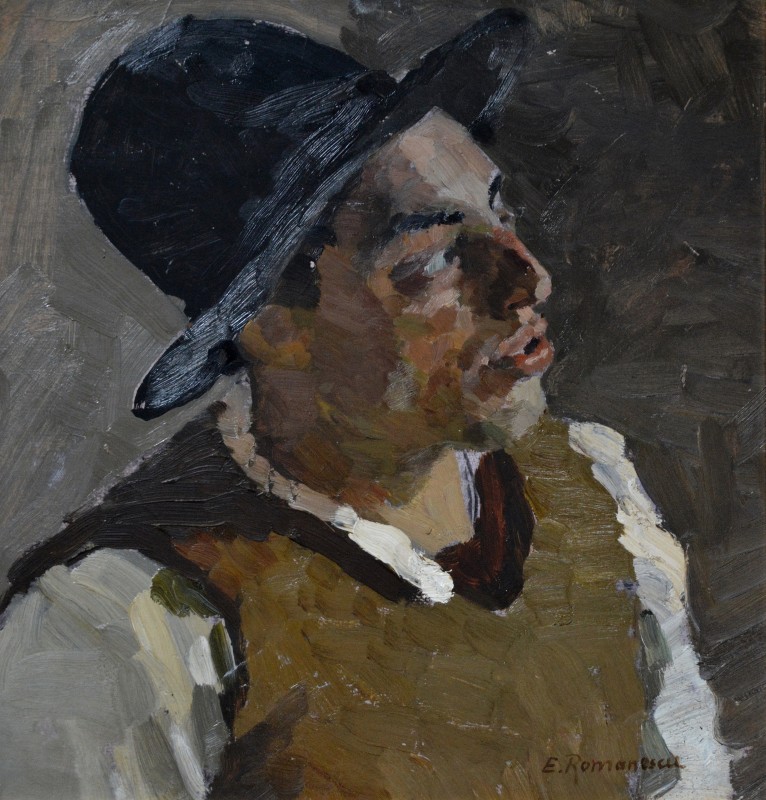 "Painting. Portrait. Long term" by Eleonora Romanescu, 400x370mm, oil on canvas