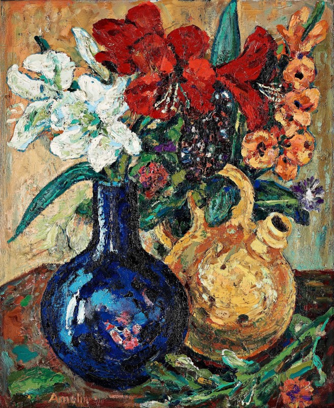 "Pictură. Flori" by Albin Amelin