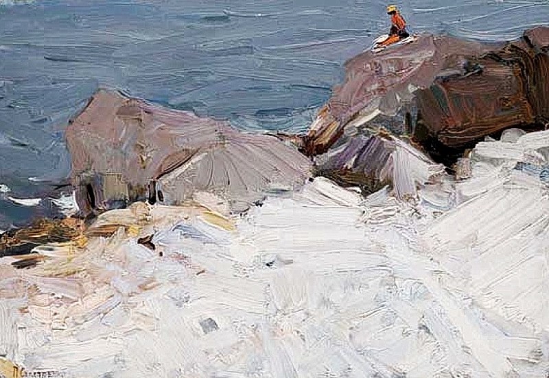 "Pictură. Peisaj maritim" by Pyotr Kuzmich Stolyarenko