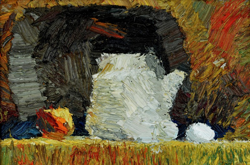"Studiu. Natură statică" by Ion Golubei, 2015, 200x300mm, ulei pe pânză