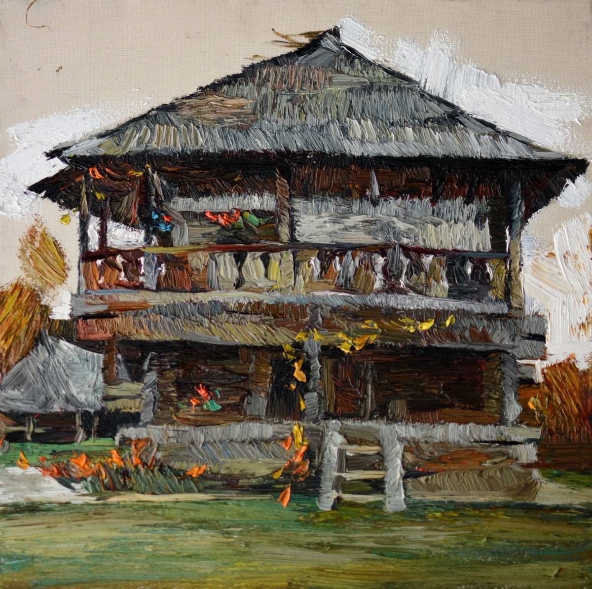 "Живопись. Пленэр. Продолжительный" by Наталиа Фостиcа, 420x420mm, масло / холст