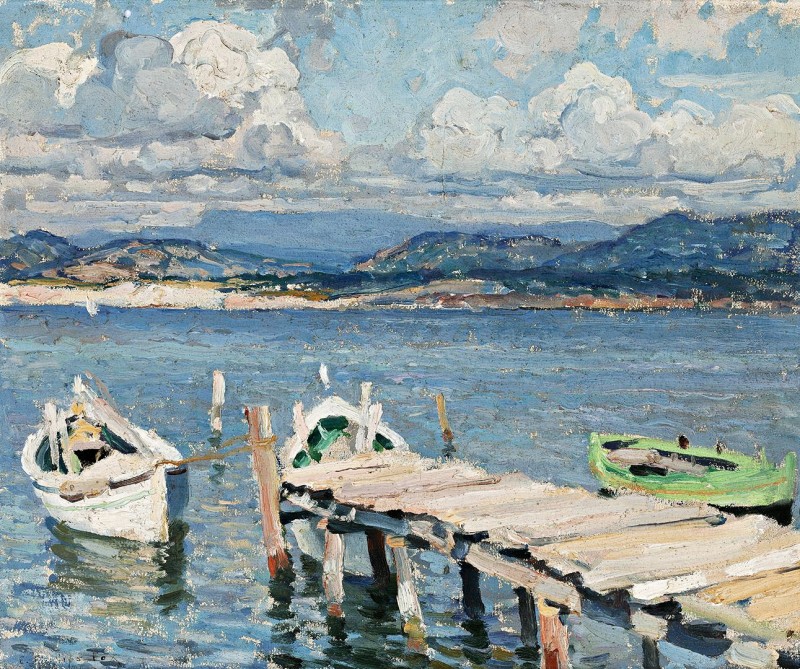 "Painting. Marine landscapes" by E. Phillips Fox