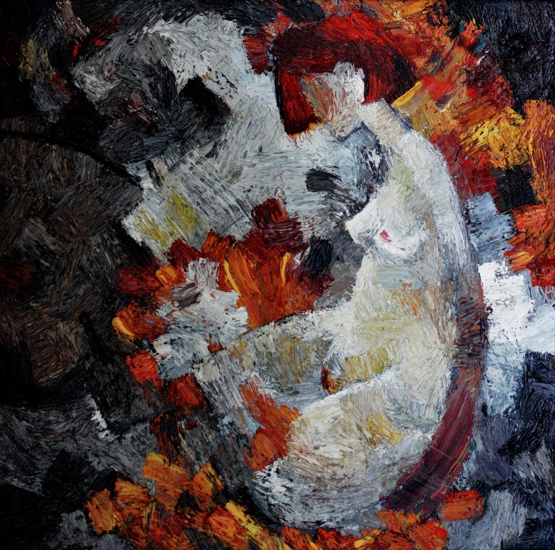 "Композиция. Продолжительный" by Ион Голубей, 600x600mm, масло / холст