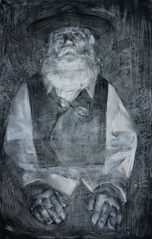 "Figura" by Diana Rumeghea, 2019, 800x500mm, Russian sauce pe hârtie