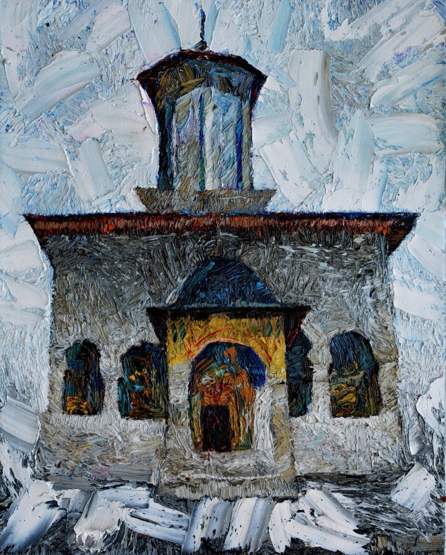 "Painting. Pleinair. Long term" by Cristina Demian, 520x420mm, oil on canvas