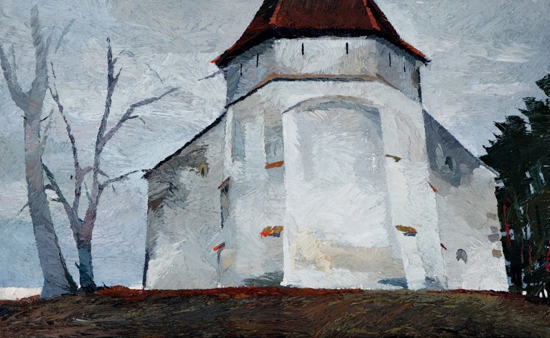 "Transilvania" by Anatol Ghimpu, 2013, 420x680mm, oil on canvas