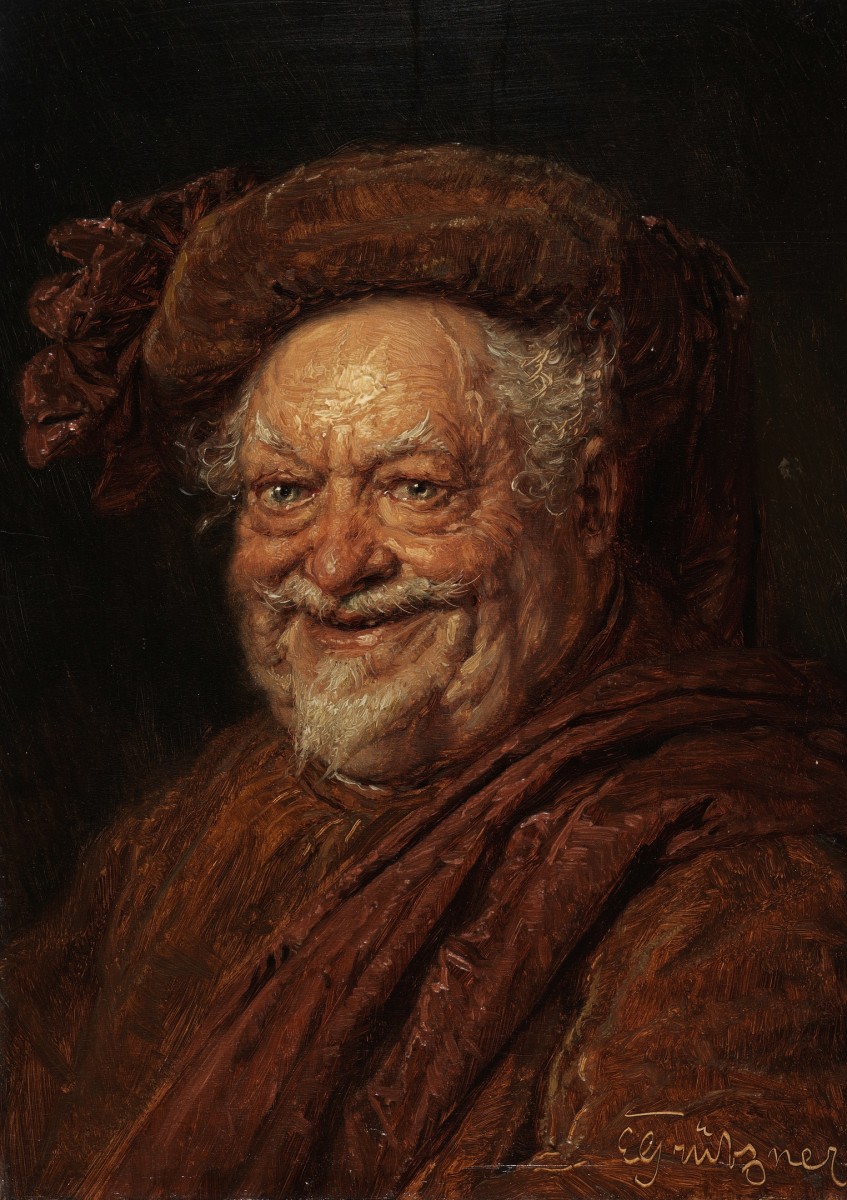 "Painting. Portrait" by Eduard von Grützner