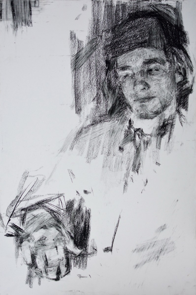 "Studiu" by Едуард Леаху, 2020, 600x400mm, соус / бумага