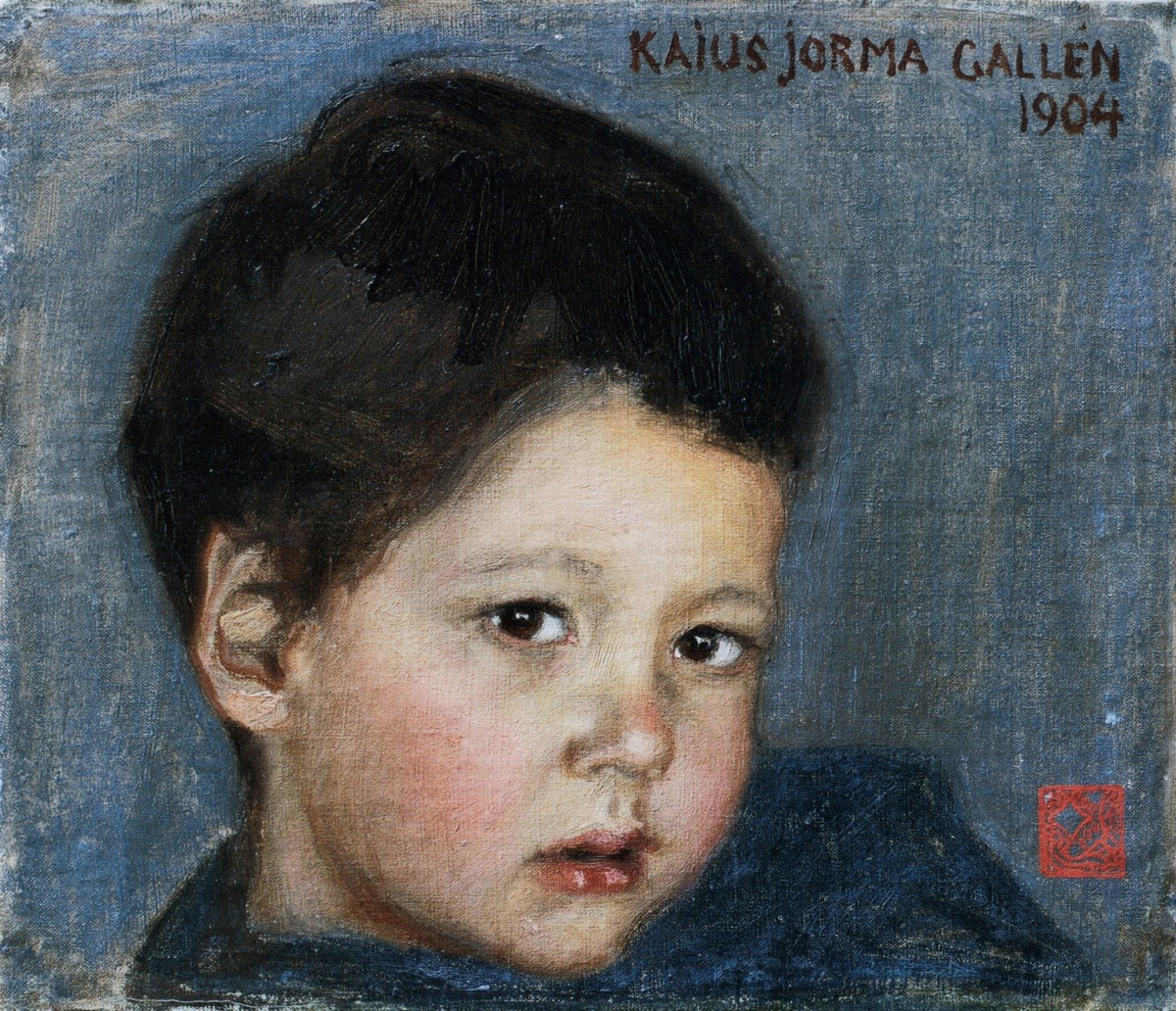 "Pictură. Portret" by Akseli Gallen-Kallela