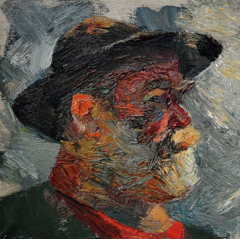 "Portret" by Nicoleta Dabija, 2015, oil on canvas
