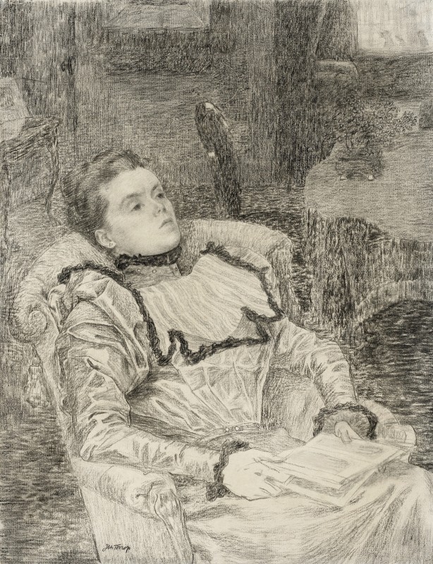 "Desen. Figură / semifigură" by Jan Toorop