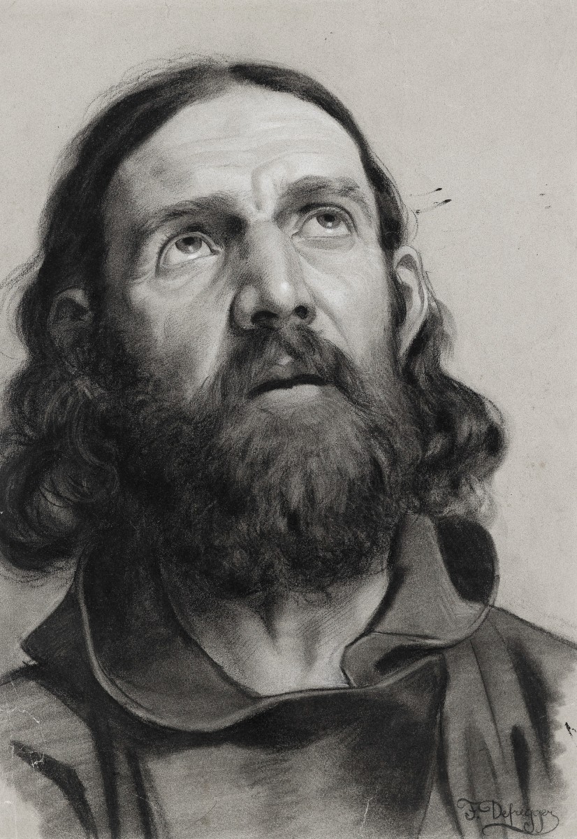 "Drawing. Portrait" by Franz Defregger