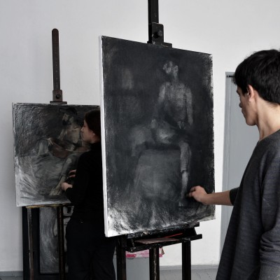 Atelier. Lecție de pictură. 12 ianuarie 2017