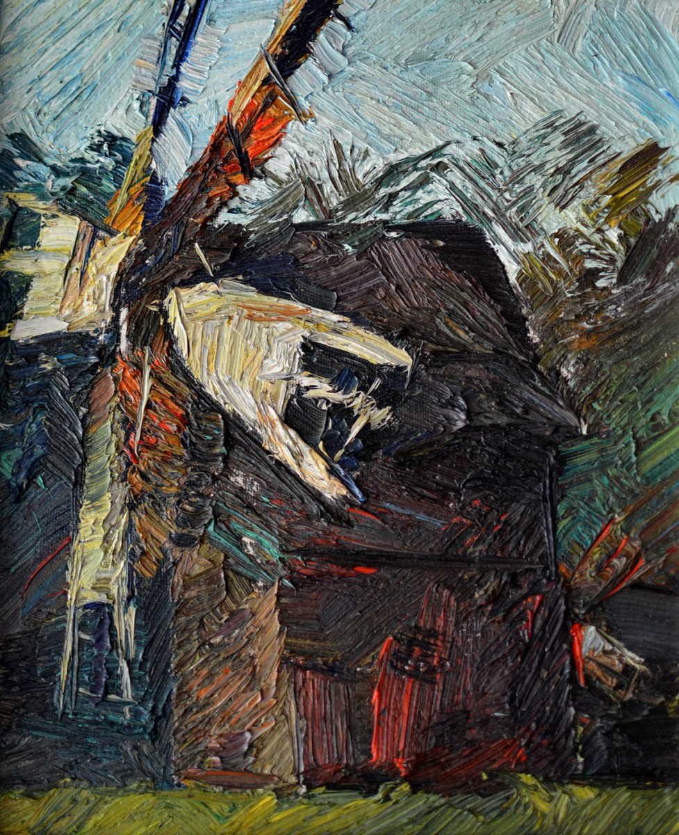 "Moară. Sibiu ASTRA" by Vlada Cibuc, 2015, 300x250mm, ulei pe pânză
