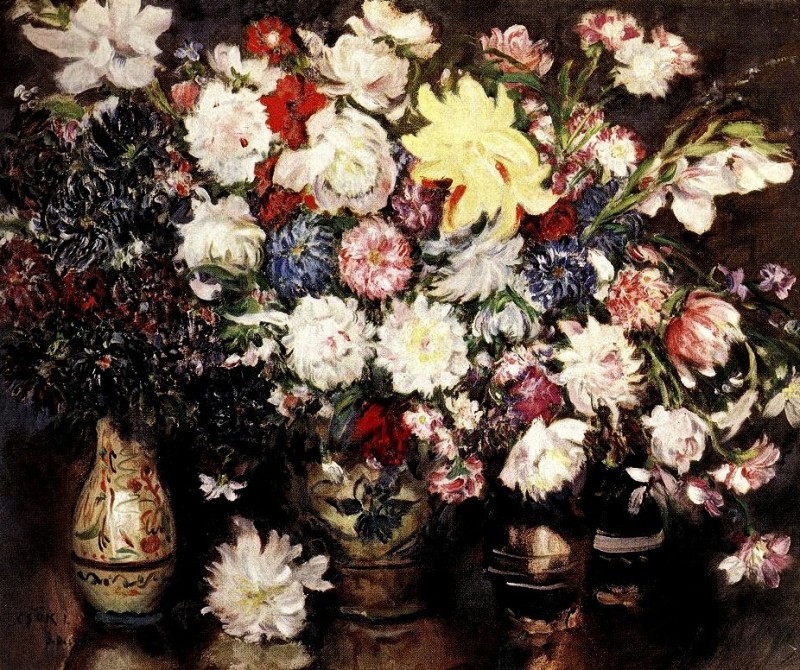 "Pictură. Flori" by István Csók