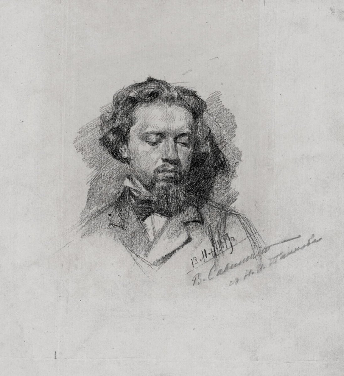 "Drawing. Portrait" by Vasilii Yevgenevich Savinskii