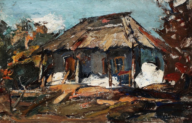 "Painting. Rural" by Gheorghe Petrașcu