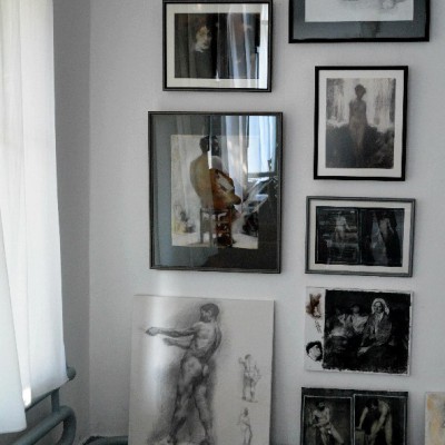 Ион Голубей at Просмотр в Академическом лицее искусств "Игорь Виеру" / Копии. 5 сентября 2016 г.