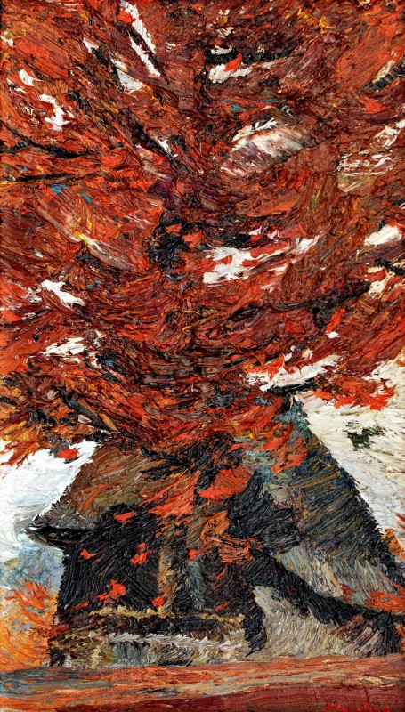 "„Скаска”. Baia Mare" by Alexandra Clapatiuc, 2011, 345x200mm, oil on canvas