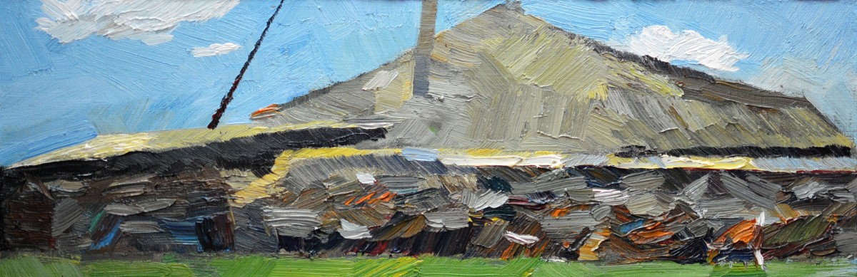 "Motiv. Oxentea" by Dumitrița Znaida, 2017, 200x600mm, ulei pe pânză