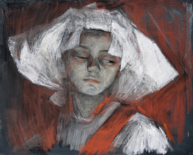 "Рисунок. Портрет" by Василе Cорецчии, 400x500mm, пастель / бумага