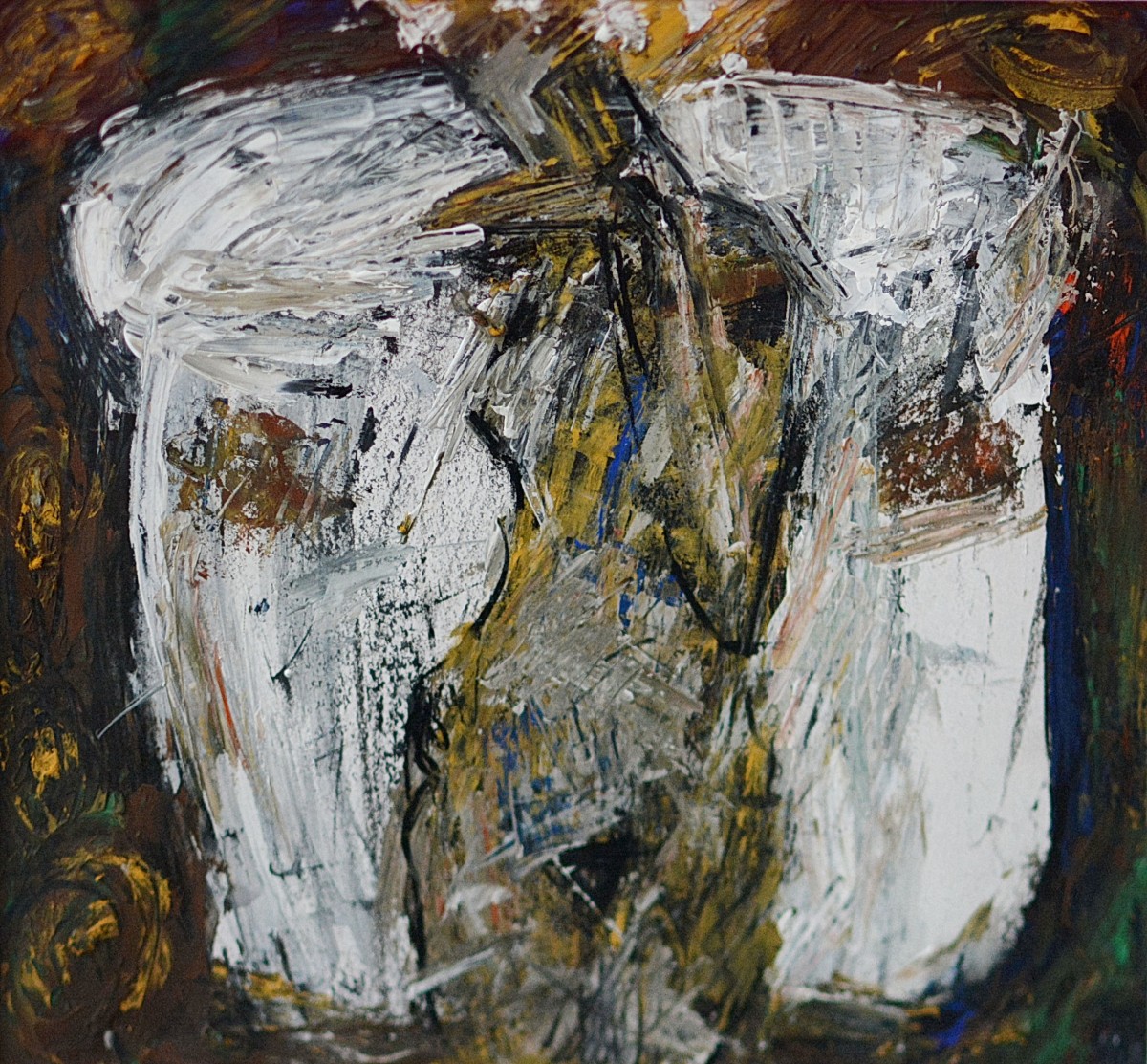 "Schiță la compoziție. Nud" by Влада Cибуc, 2016, 300x300mm, Масло на бумаге
