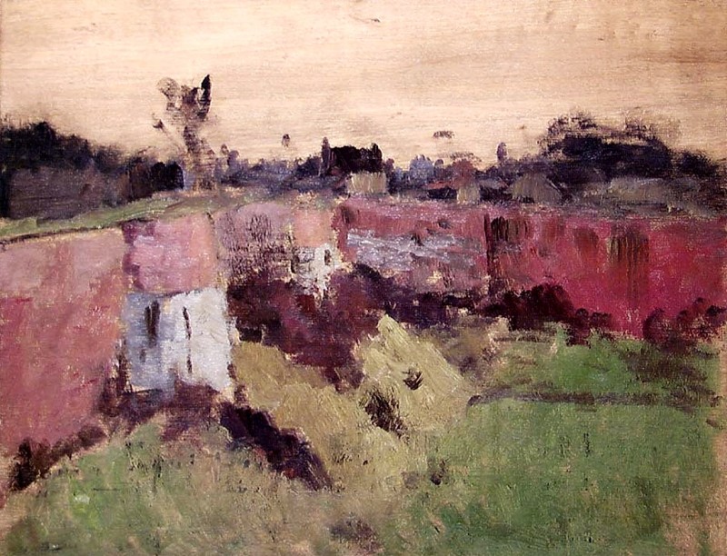 "Pictură. Arhitectură" by Frits Thaulow