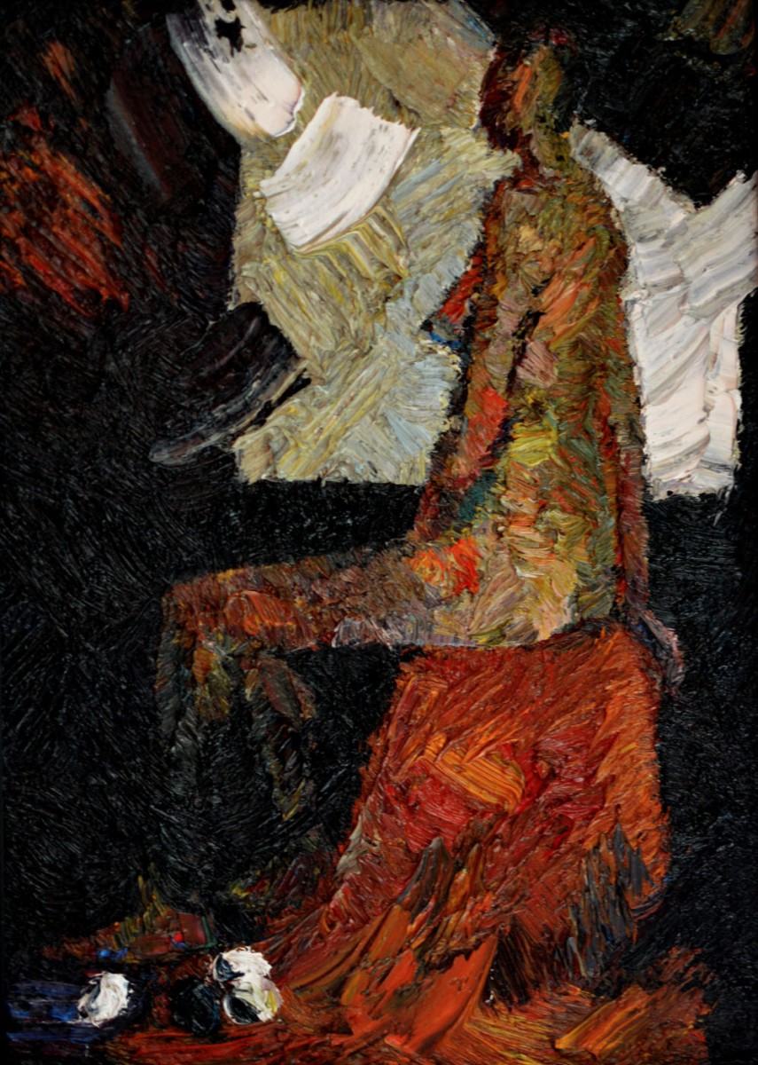 "Studiu. Nud" by Cristina Dragoi, 2014, 380x270mm, ulei pe pânză