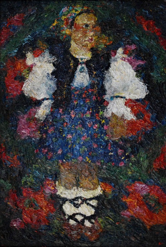 "Girl from Maramureș" by Nicoleta Stati, 2000, 1000x680mm, oil on canvas